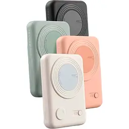Зовнішній акумулятор Blueo Magnetic Wireless Power Bank With Stand 20W 10000mAh Mint (P010GRNS) [105994] - мініатюра 4