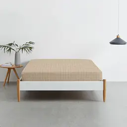 Набір простирадл на резинці Cosas COPPER/ BEIGE GEOMETRY 160х200х20 см (Set_Brick_CellAshbeige_160х200_2) - мініатюра 2
