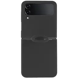 Чохол Foldables Silicone Cover Lakshmi (AAA) для Samsung Galaxy Z Flip4 Чорний / Black - мініатюра 2
