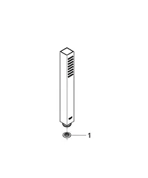 Ручний душ 1 режим струменя Grohe Vitalio Joy Cube Stick 26392000, Хром - мініатюра 3