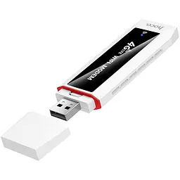 Портативний модем WiFi роутер Hoco HI43 150Mbps (SIM) 2100 mAh White - мініатюра 6