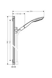 Душовий гарнітур Hansgrohe Pura Vida 27853000, Білий - мініатюра 2