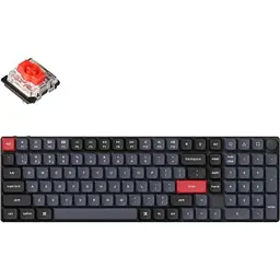 Клавіатура Keychron K17 PRO Gateron MX 2.0 Red White Led QMK Wireless/Bluetooth/USB-А UA Black (K17P-A1-UA)