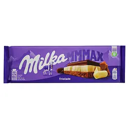Шоколад Milka Triolade тришаровий з молочним і білим шоколадом 280 г