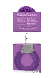 Наручники Beginners Handcuffs Furry - Purple Ouch! 36-OU002PUR 101705 - мініатюра 2