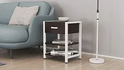 Тумба універсальна Ferrum-decor Вів'єн 1/2 50x41x40 білий ДСП Венге 16мм (FRD-106183)