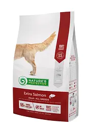 Сухий корм для дорослих собак всіх порід з лососем Nature's Protection Extra Salmon Adult All Breeds, 12 кг