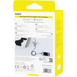 Кабель Baseus Silky Series USB-C to Lightning 20W 2m Black (P10377700113-01) [169517] - мініатюра 6