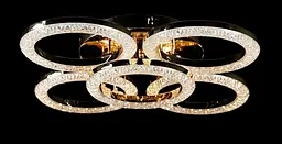 Люстра стельова LED Splendid Ray LT8004/4+1, 144W, золото/білий, сучасний стиль, з пультом - мініатюра 3