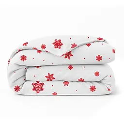 Підковдра євро фланель 220х240 SNOWFLAKES BERRY COSAS (4822052475003)
