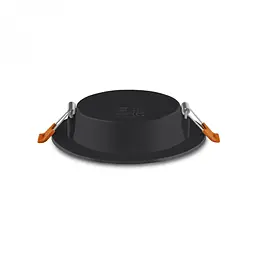 Вбудований світильник Videx LED Back круглий 6W 5000K Black (VL-DLBR-065B) - мініатюра 3