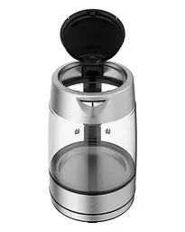 Чайник TEFAL Glass KI772D38, 1.7л, 2200W, сріблясто-чорний - мініатюра 2