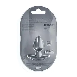 Анальна пробка Ouch! Smooth Anal Plug Metallic S 6.5 см (сірий) - мініатюра 7