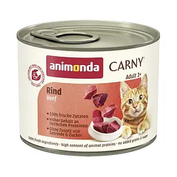 Вологий корм для кішок Animonda Carny Beef з яловичиною 200 г (арт.AM-83707)