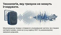 Ультразвуковий відлякувач мишей МікроКіт-150 - мініатюра 11