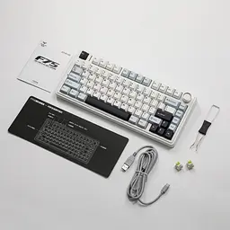 Ігрова механічна клавіатура AULA F75 / Три режими підключення / Leobog Axis Reaper Switch / White - мініатюра 9