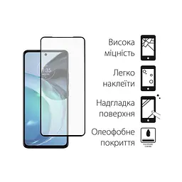 Скло захисне Dengos Full Glue Motorola G72 (black) (TGFG-289) - мініатюра 2