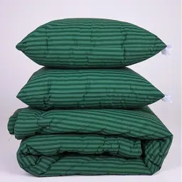 Набір MirSon №1012 Сolor Fun Line Stripe Emerald Thinsulate 140 х 205 см смарагдовий (2200010871630) - мініатюра 4