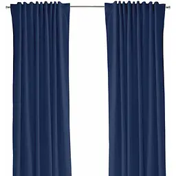Штори на кухню та в кімнату Cosas Nightfall 180х270 см 2 шт синій (Curtains_DarkBlue)