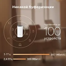 TP-Link Маршрутизатор TP-LINK DECO E4 2PK AC1200 2xFE LAN/WAN MU-MIMO MESH - мініатюра 5