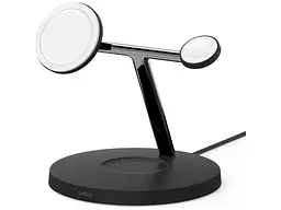 Бездротовий зарядний пристрій Belkin MagSafe 3in1 Wireless Charger black (WIZ017VFBK) - мініатюра 1