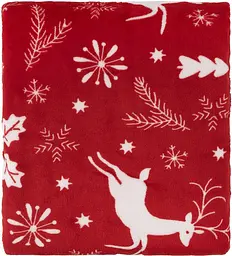 Плед Ardesto Christmas Flannel Олені Червоний ART0126PB 160х200 см - мініатюра 2