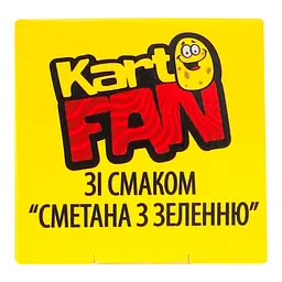 Чипси KartoFan картопляні пластинки хвилясті Сметана з зеленню 100 г - мініатюра 3