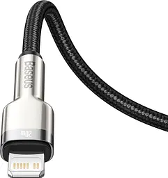 Кабель Baseus Cafule Metal USB-C to Lightning PD 20W 0.25m Black (CATLJK-01) [78966] - мініатюра 4