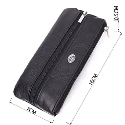 Універсальна ключниця із натуральної шкіри ST Leather 22511 чорна - мініатюра 3