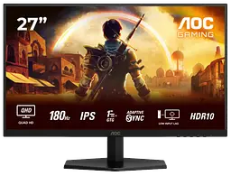 Монiтор 27" AOC Q27G42XE Black/Red - мініатюра 1