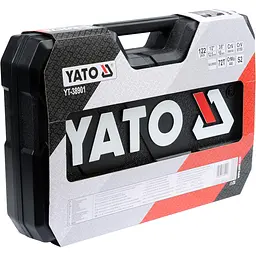 Набір головок торцевих Yato квадрат 1/2", 1/4" з інструментами та насадками 122 шт. (YT-38901) - мініатюра 8