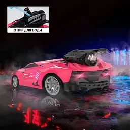 Автомобіль SPRAY CAR на р/к – SPORT (рожевий, 1:24, світло, вихлопна пара) - мініатюра 4