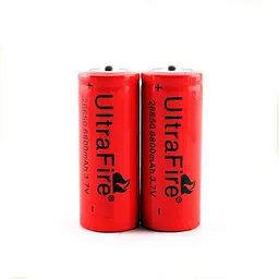 Акумулятор Ultra Fire 26650 6800mAh 3.7В (Червоний) - мініатюра 3