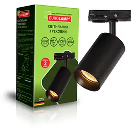 Світильник трековий Eurolamp для ламп чорний (LHT-LED-GU10(black)) - мініатюра 2