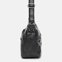 Жіноча шкіряна сумка Keizer K1024bl-black - мініатюра 5
