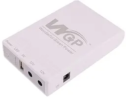 Джерело безперебійного живлення TOTO Mini DC UPS WGP103 5V-12V-12V 32.56 Wh/8800mAh White - мініатюра 2
