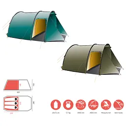 Намет тримісний Grand Canyon Robson 3 Capulet Olive (330027) - мініатюра 13
