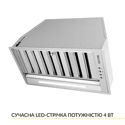 Витяжка повновбудована WEILOR PPE 5265 SS 1250 LED Strip - мініатюра 4