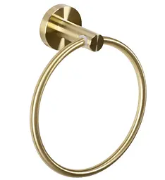 Рушникотримувач кільце Rea 332915B Mist 05 brushed gold REA-06905, Золотий - мініатюра 3