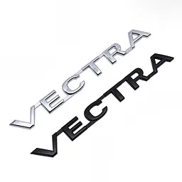 Емблема напис VECTRA Вектра 165х17 мм Чорна (Завод) - мініатюра 3