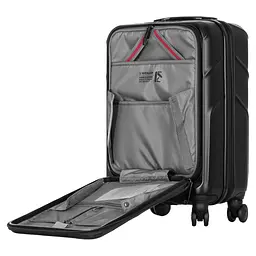 Wenger Валіза Wenger Amplix Hardside Carry-On, мала, з відсіком для н/б 16", полікарбонат, TSA, 4 колеса, розширення, USB, чорний - мініатюра 10