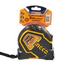 Рулетка Ingco Industrial Profi 8 м х 25 мм (HSMT8808.1) - мініатюра 4