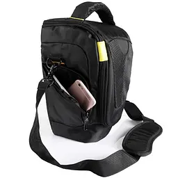 Сумка для фотоапарата Nikon 31х18х22 см Black-Yellow (IBF082BY) - мініатюра 2