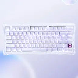 Клавіатура GravaStar Mercury K1 80keys Kailh Cheery Pink EN/UKR BT/WL/USB Lavender Purple (GSK1_PL) - мініатюра 8