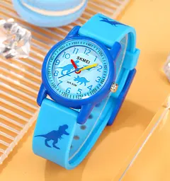 Дитячий наручний годинник Skmei 2157 Динозавр для хлопчика електронні Dinosaur Blue, 2157DR (19154) - мініатюра 2