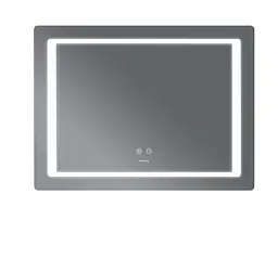 Дзеркало Mixxus STYLE MR13-90x70-REVERSE з LED Touch, Anti-fog, димером, регулюванням яскравості (MI6667) - мініатюра 3
