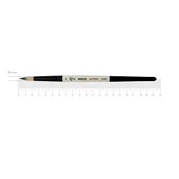 Пензель синтетика кругла Breeze 1226R №4 коротка ручка ROSA (4823098535300)
