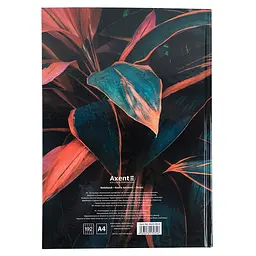 Книга записна Axent Flora A4 в клітинку 192 аркуша помаранчева (8423-28-A) - мініатюра 4