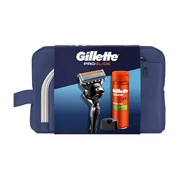 Набір косметики Gillette Бритва ProGlide з 1 змінним лезом + Гель для гоління Fusion5 200 мл + Підставка + Косметичка (8700216534420) - мініатюра 2