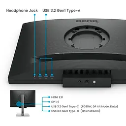 Монітор 24.1" BenQ RD240Q QHD IPS 60Hz (9H.LLXLA.TBE) - мініатюра 9